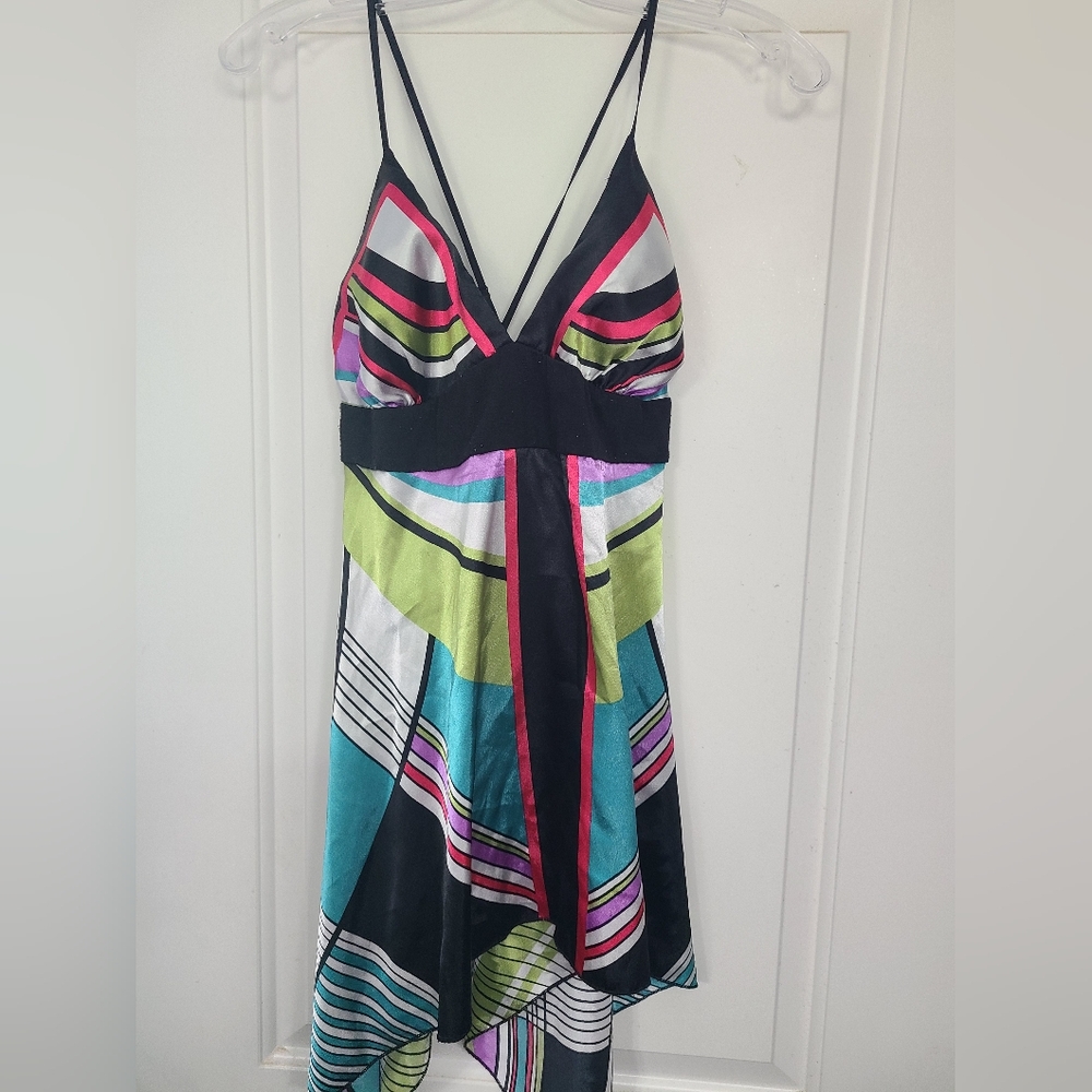Seduction Brand Multicolor Striped V-Neck Top